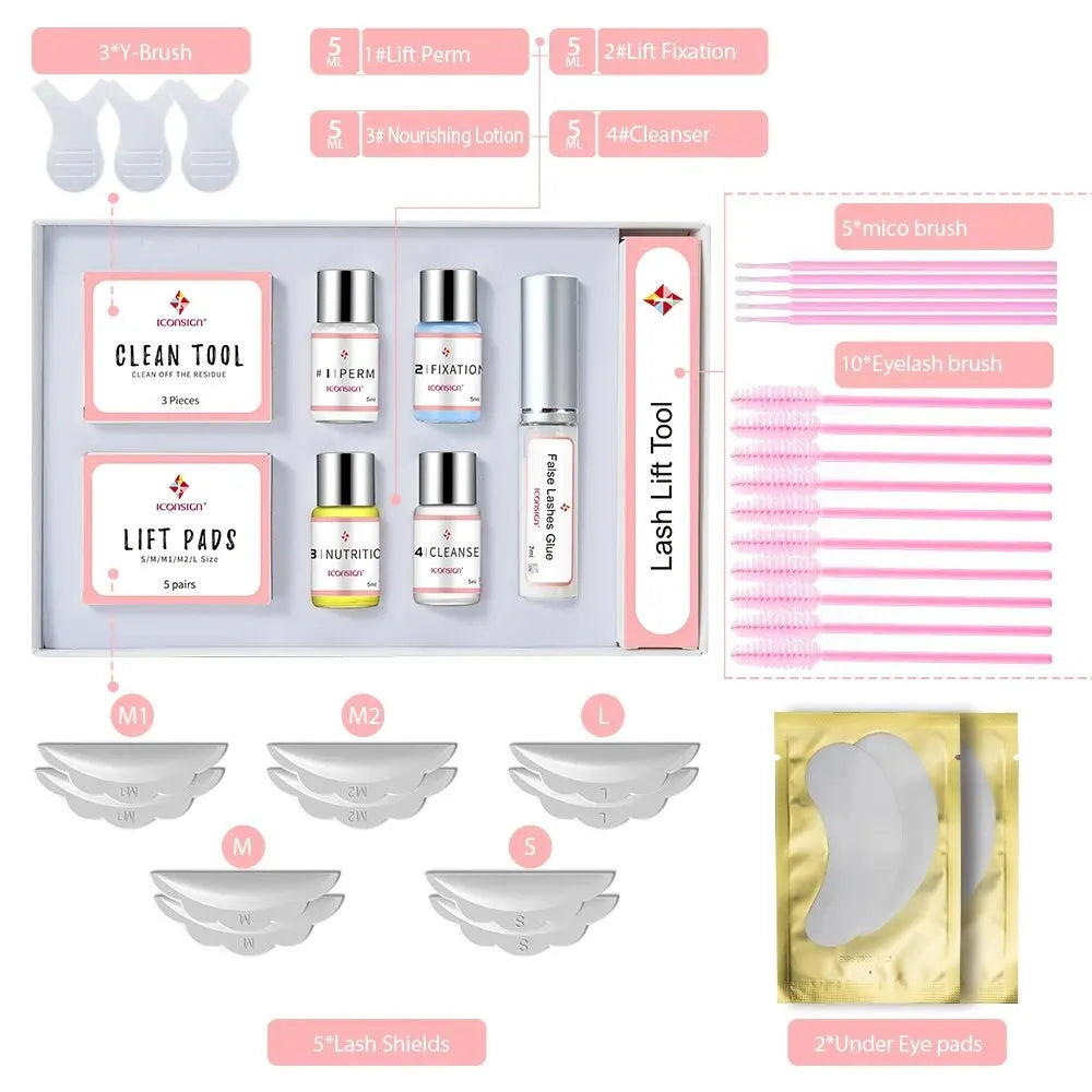 ICONSIGN Complete Lash Lift Kit – 6–8 Week Curl Zenflow Active