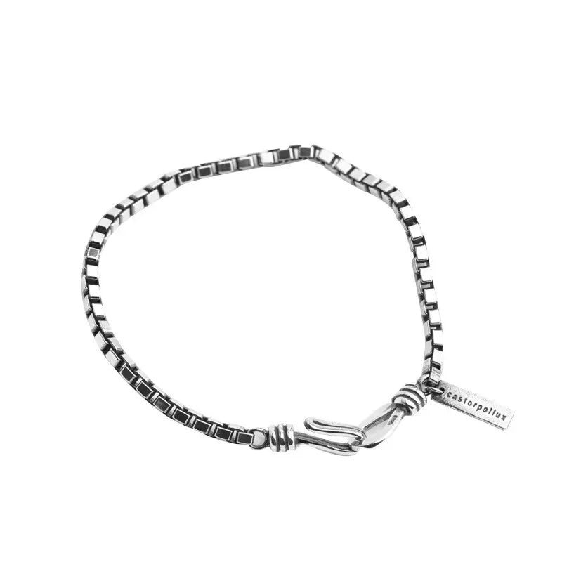 925 Sterling Silver Geometric Bracelet Simple Charm Elegant Women Accessories Birthday Party Gift Exquisite Jewelry Free Shippin - Zenflow Active