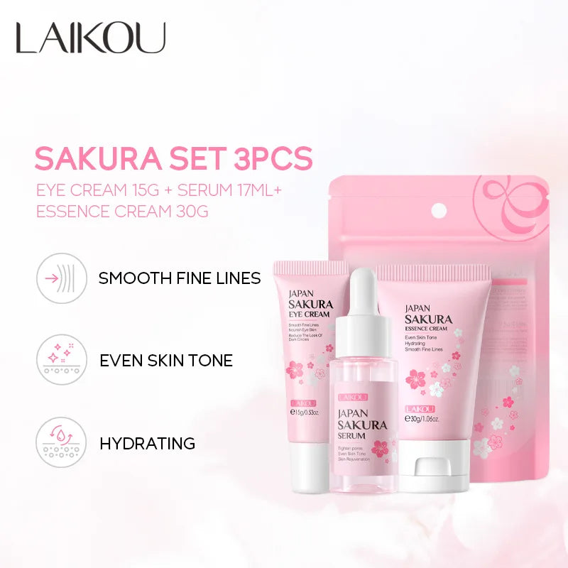 LAIKOU 3-Piece Facial Skincare Gift Set - Zenflow Active