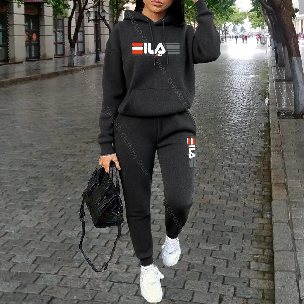 Women's Knit Tracksuit Set – Hoodie & Jogger Pants - Zenflow Active