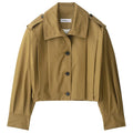 Women's Cropped Pleated Bomber Jacket Zenflow Active