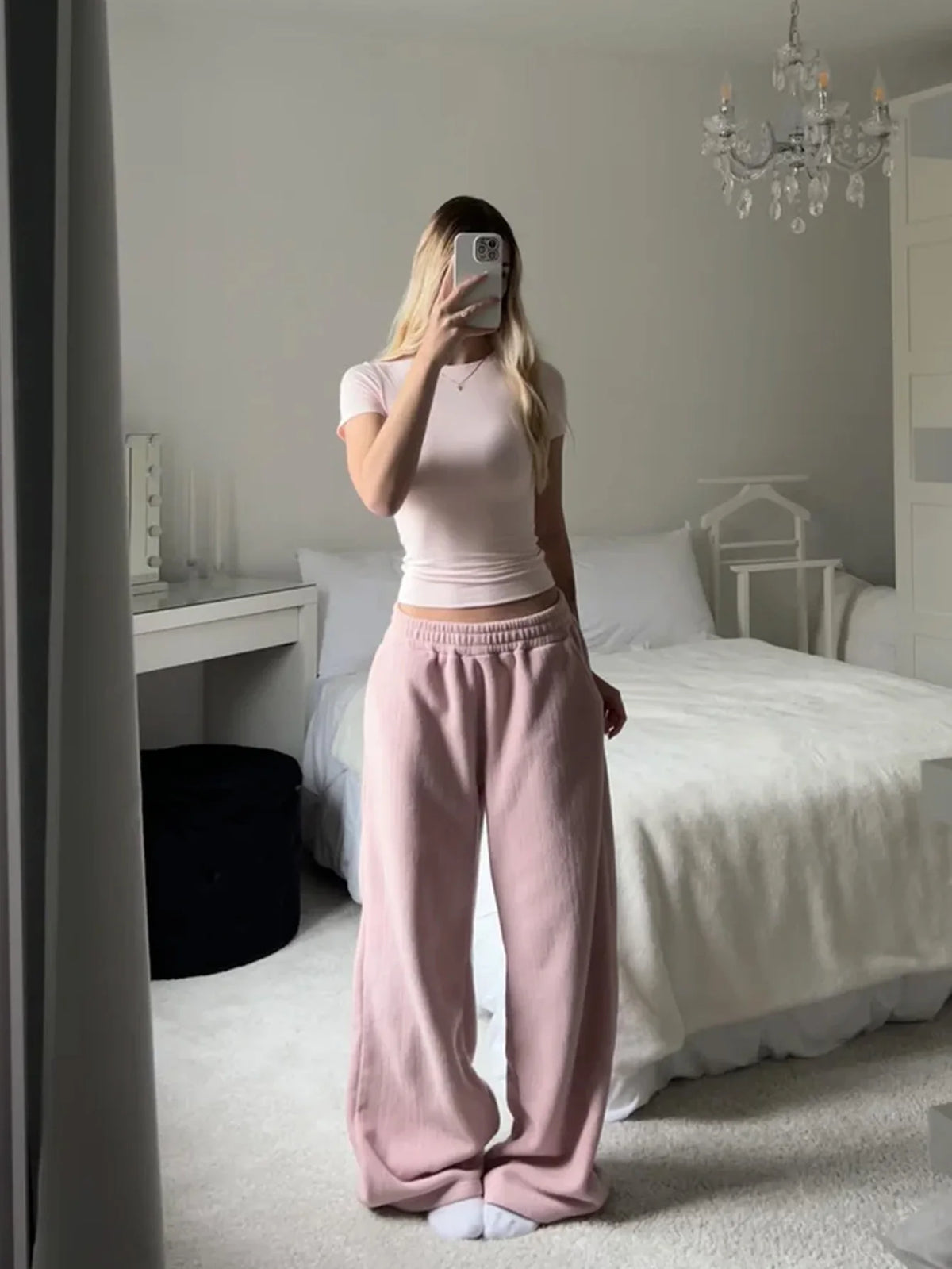 Women's Mid-Waist Wide-Leg Ankle Pants Zenflow Active