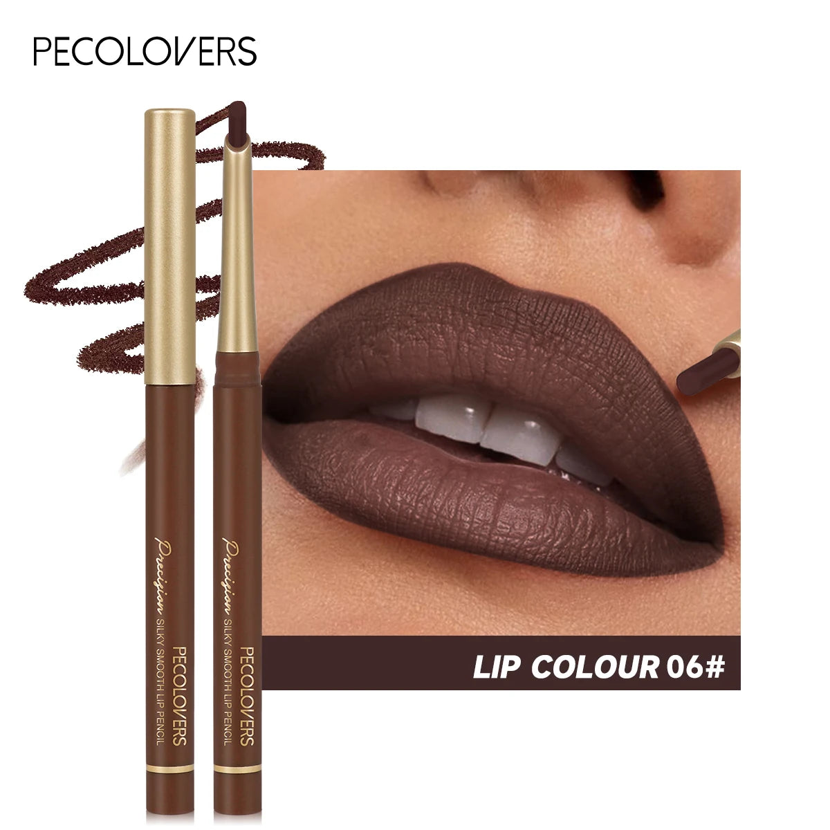 Matte 6-colors Lip Liner Pencil - Zenflow Active