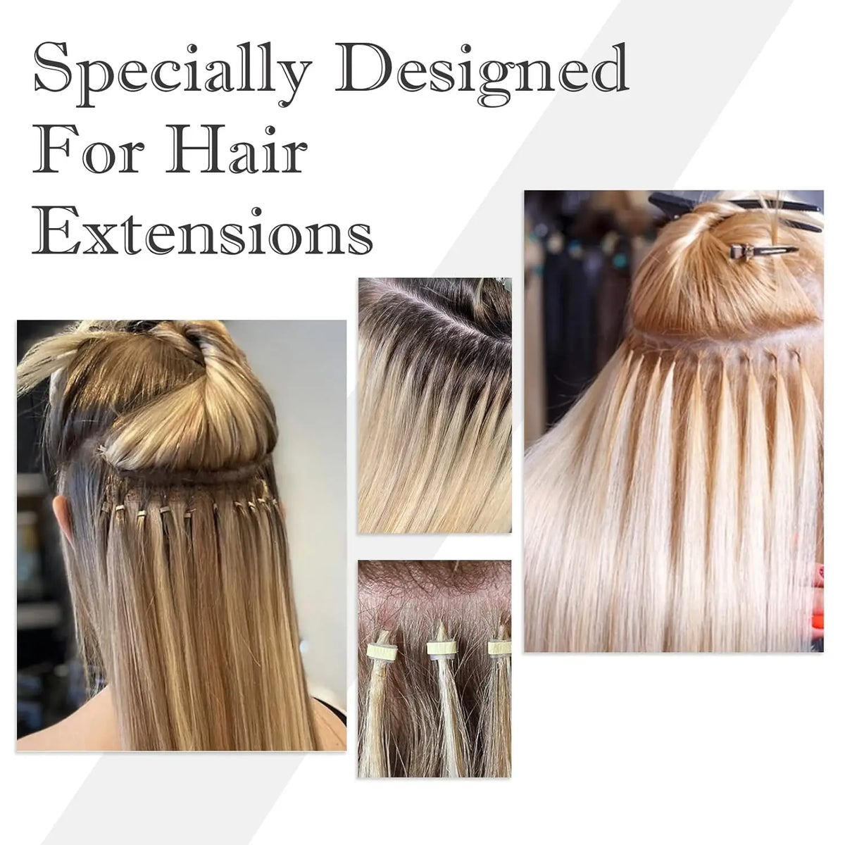 Professional Hair Extension Kit with Beads,Pliers, Pulling Hook, Threads, Needle - Metal Tools for All Hair Types - Zenflow Active