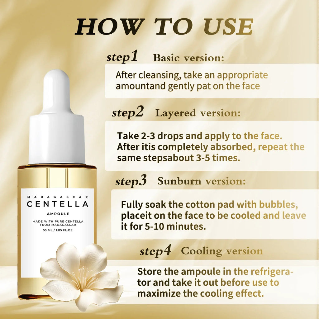 Madagascar Centella Asiatica Soothing Ampoule Serum - Zenflow Active