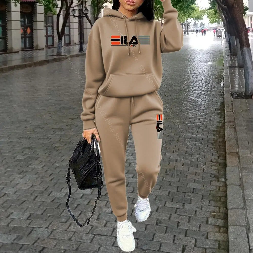 Women's Knit Tracksuit Set – Hoodie & Jogger Pants - Zenflow Active