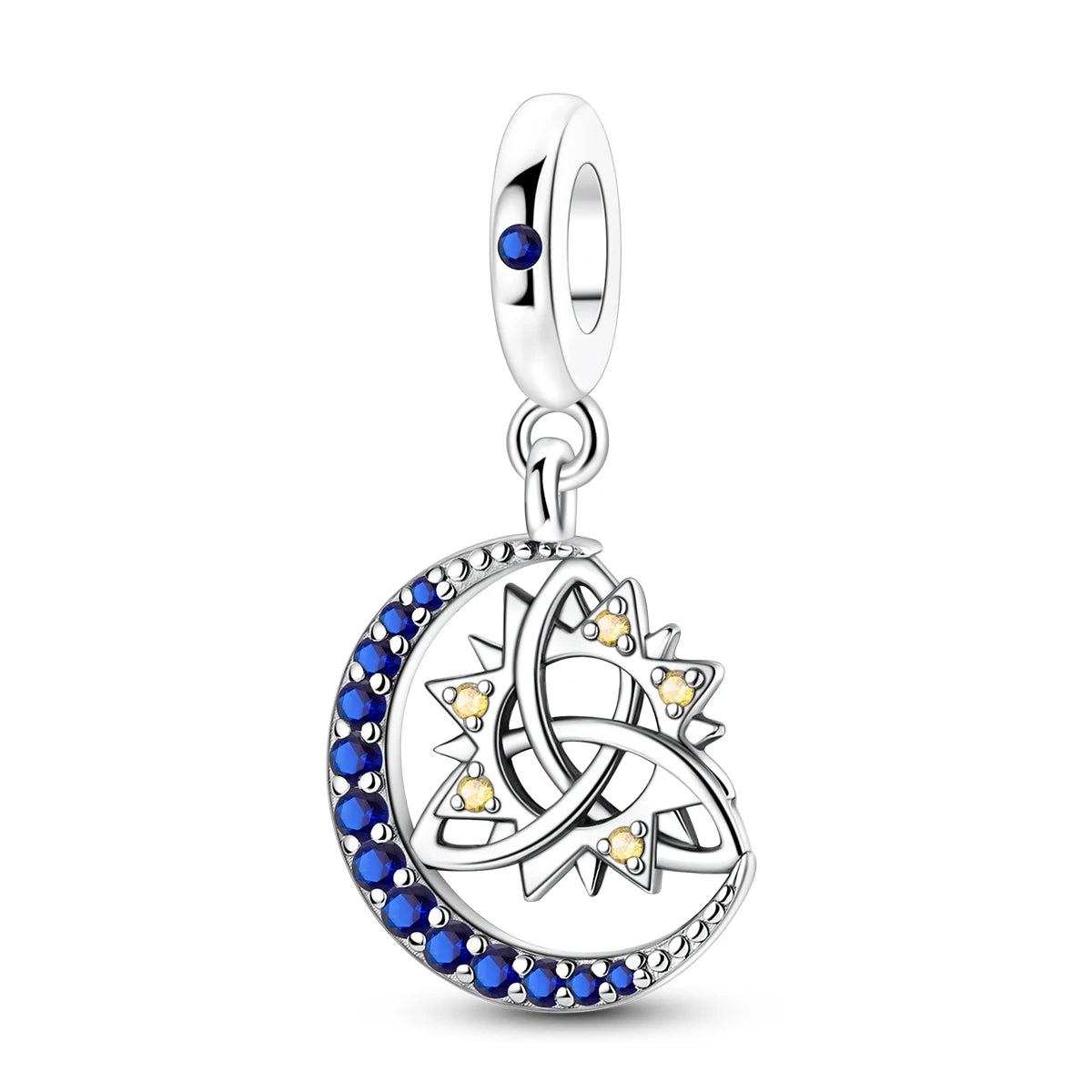 Charms Original 925 Silver Blue Beads Fit Bracelet Pendant Diy For Woman Fine Jewelry - Zenflow Active