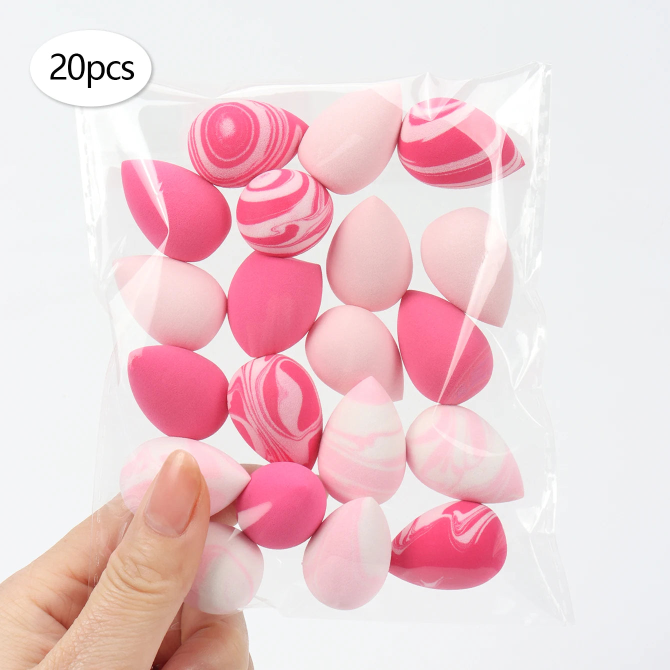 10/20/30/50/100Pcs Mini Makeup Sponges, Expand When Exposed to Water, Can Be Used Both Wet and Dry, Suitable for All Skin Types