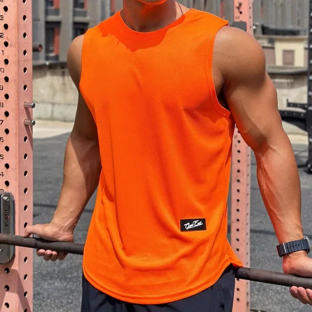 Men's Gym Tank top, Sleeveless Shirt, Breathable Sports Vest - Zenflow Active