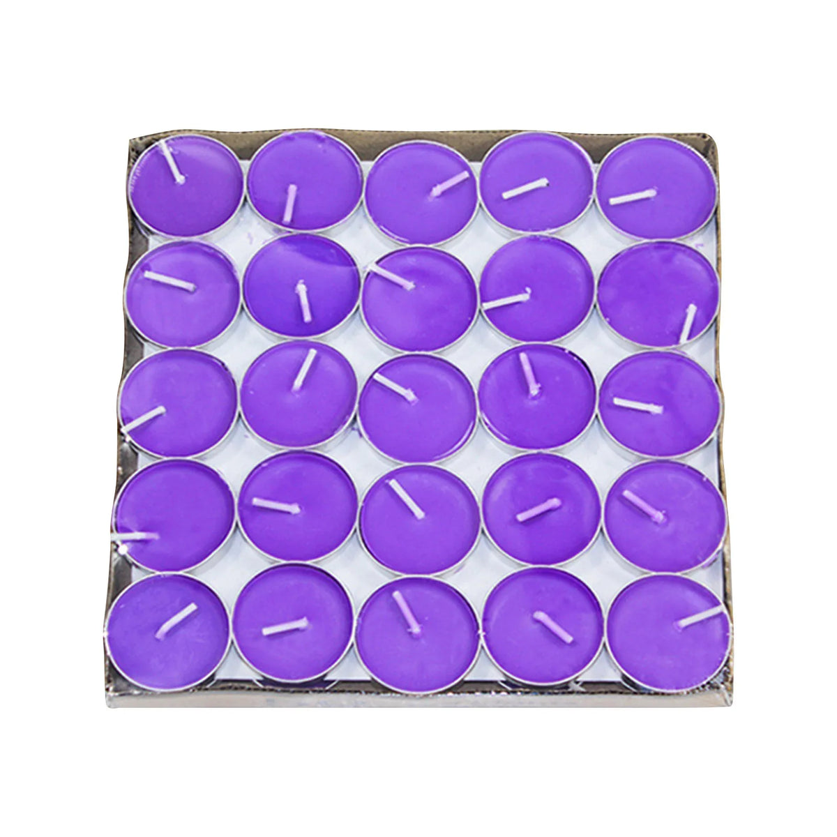 50 Smokeless Coloured Small Round Candles - Zenflow Active