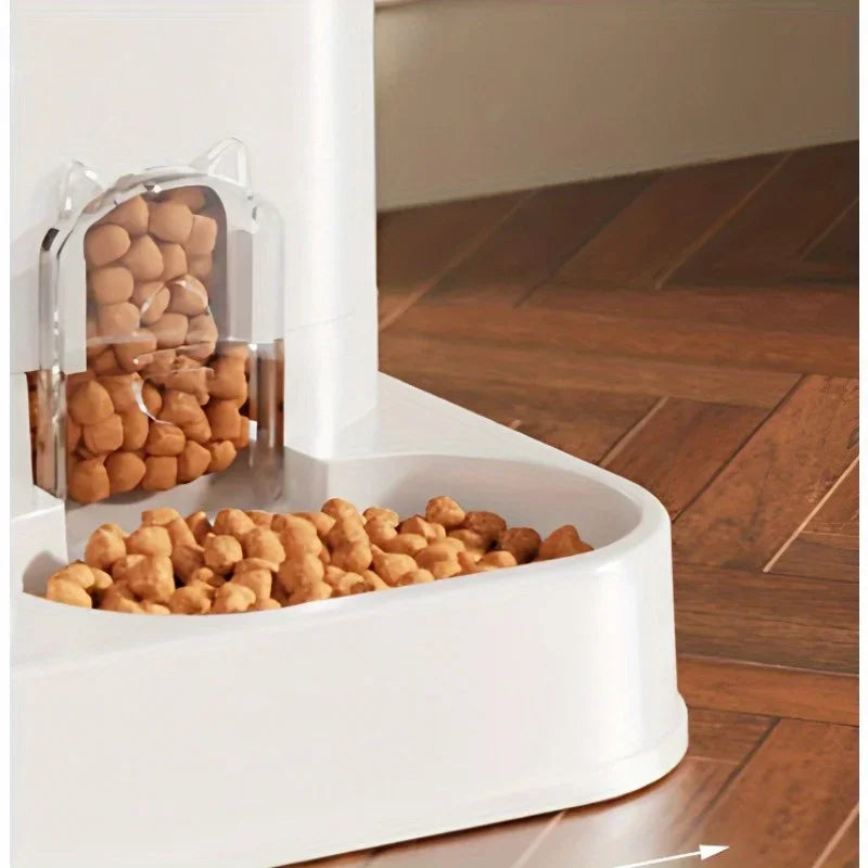 Large Capacity Automatic Pet Feeder & Water Dispenser for Cats and Dogs - Zenflow Active