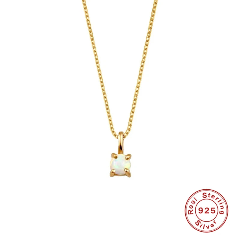 CANNER Crystal Zircon 925 Sterling Silver Necklace For Women Pendente Fine Jewellery Long Chain - Zenflow Active