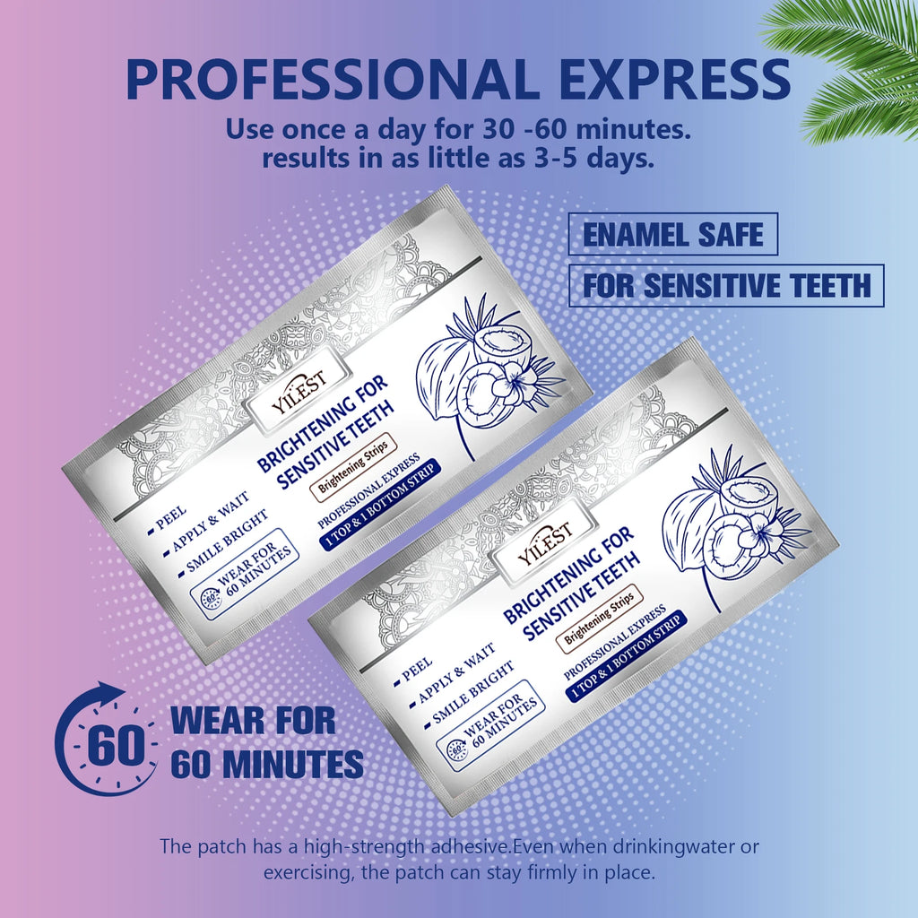 14 Teeth Whitening Strips Improve Dental health Mint Oral Hygiene Cleaning Gel - Zenflow Active