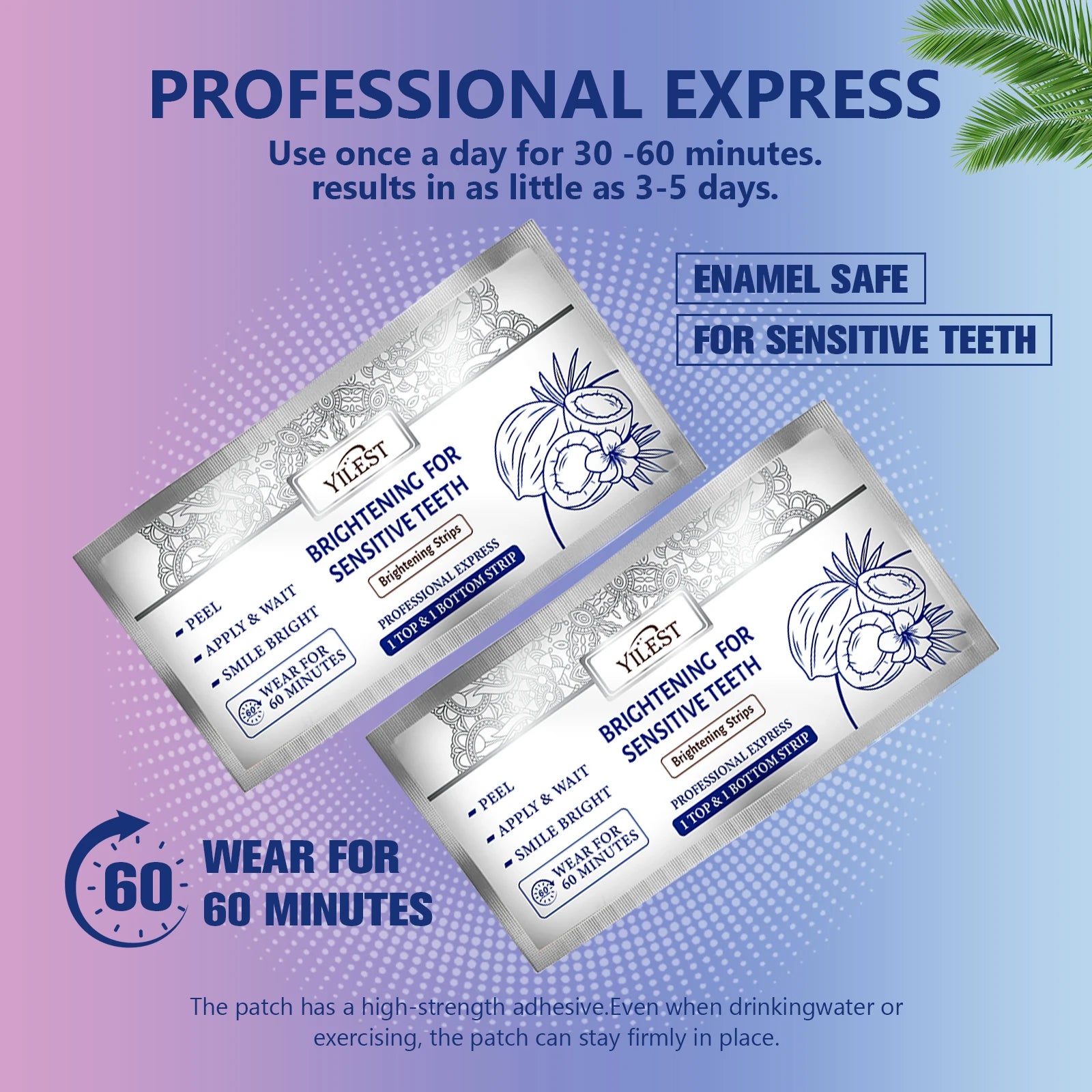 14 Teeth Whitening Strips Improve Dental health Mint Oral Hygiene Cleaning Gel