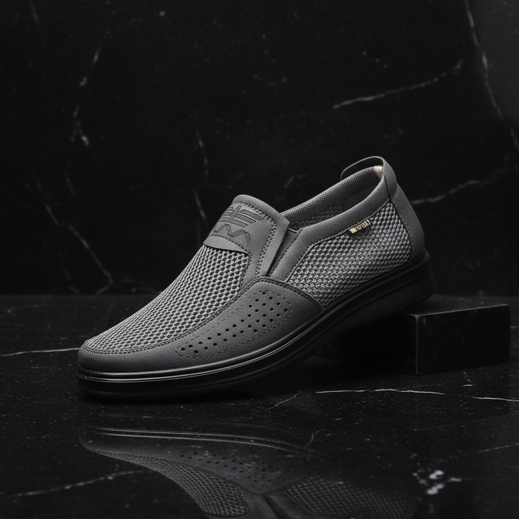 Men's Breathable Slip-On Casual Shoes | Lightweight Summer Loafers - Zenflow Active