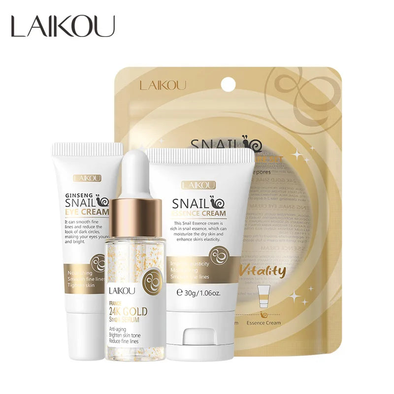 LAIKOU 3-Piece Facial Skincare Gift Set - Zenflow Active