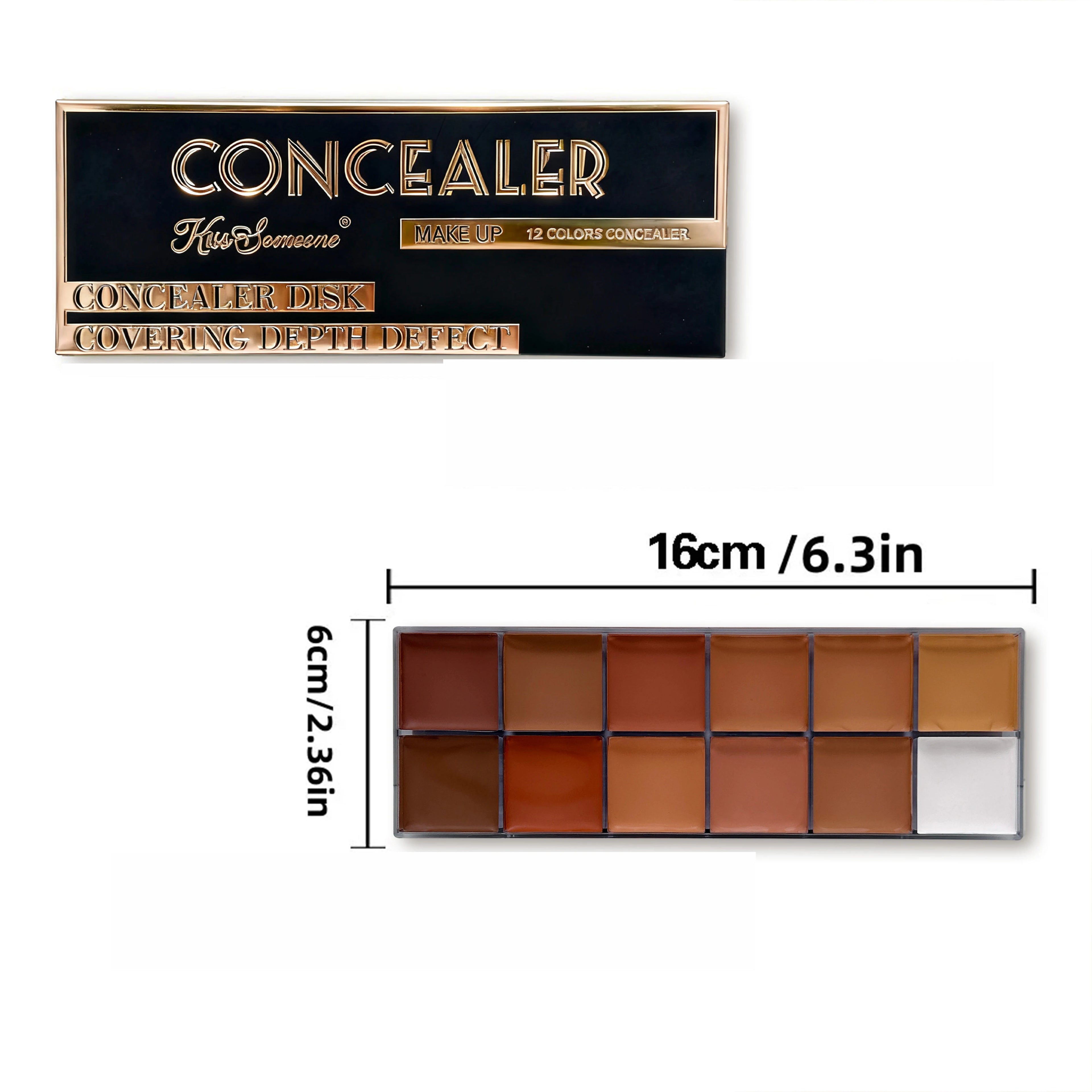 12 Colour Concealer Dark Skin
