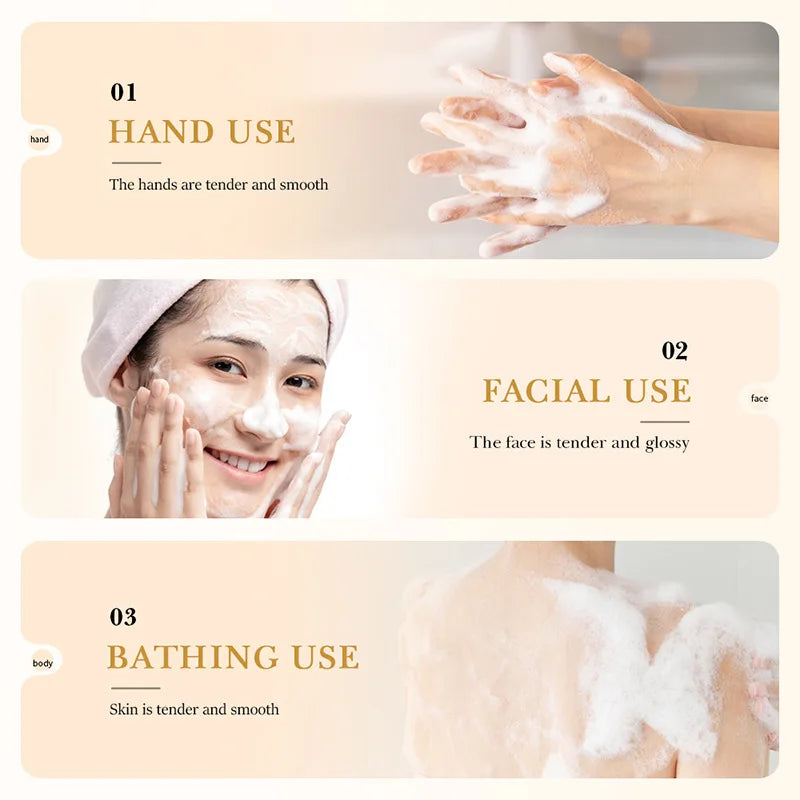 BIOAQUA White Rice Facial Cleansing Soap - Moisturising Oil-Control Handmade Bar Zenflow Active