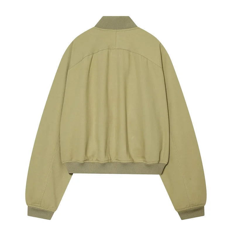 Cropped Varsity Bomber Jacket Zenflow Active