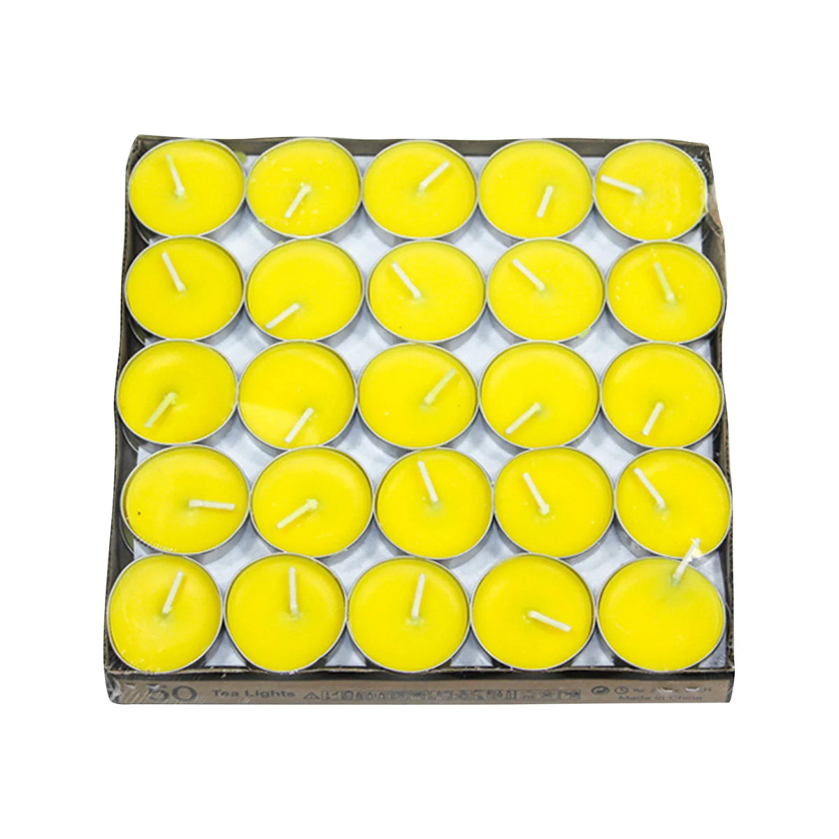 50 Smokeless Coloured Small Round Candles - Zenflow Active