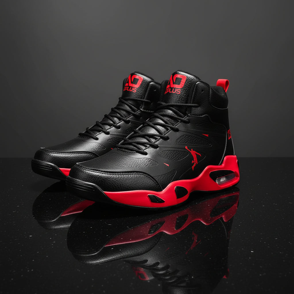 Men's High-Top Air-Cushion Basketball Shoes | Breathable Non-Slip Outdoor Sneakers - Zenflow Active