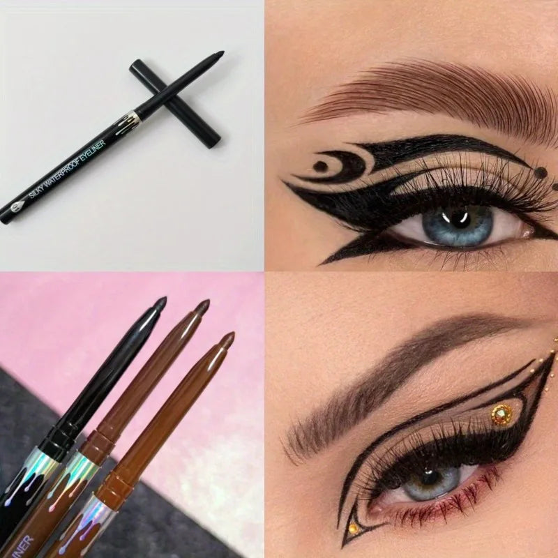 Waterproof Black Brown Eyeliner Gel Pencil - Zenflow Active