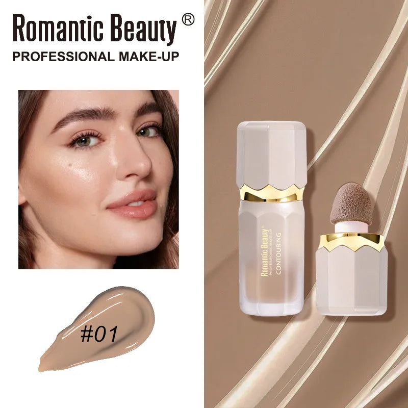 Liquid Matte Contour Stick – 3D Highlight, Bronzer & Nose Shadow for a Sculpted Finish - Zenflow Active
