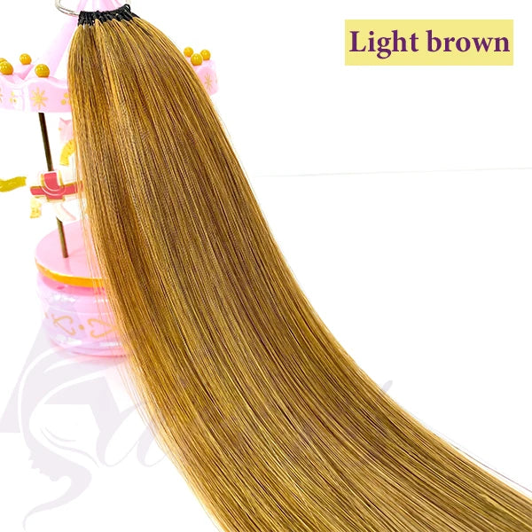 ADEIRS New Feather Hair Extensions 100% Human Hair Real Natural Hair Comfortable And Invisible Black Brown Blonde Straight - Zenflow Active