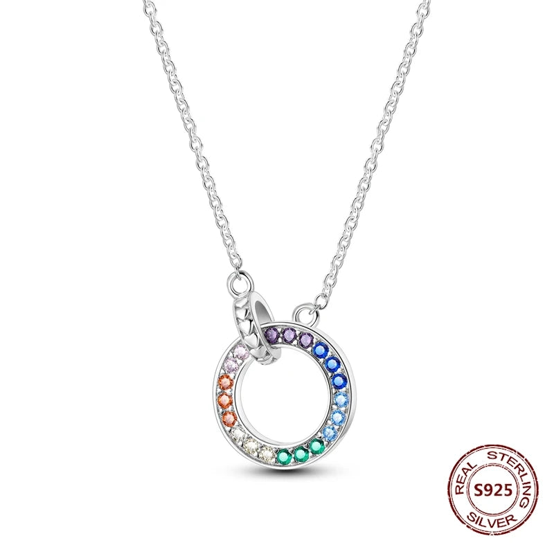 Butterfly Necklace 925 Sterling Silver Original Dragonfly Luminous Firefly Zircon Pendant Chain Link For Women Fine Jewelry Gift - Zenflow Active