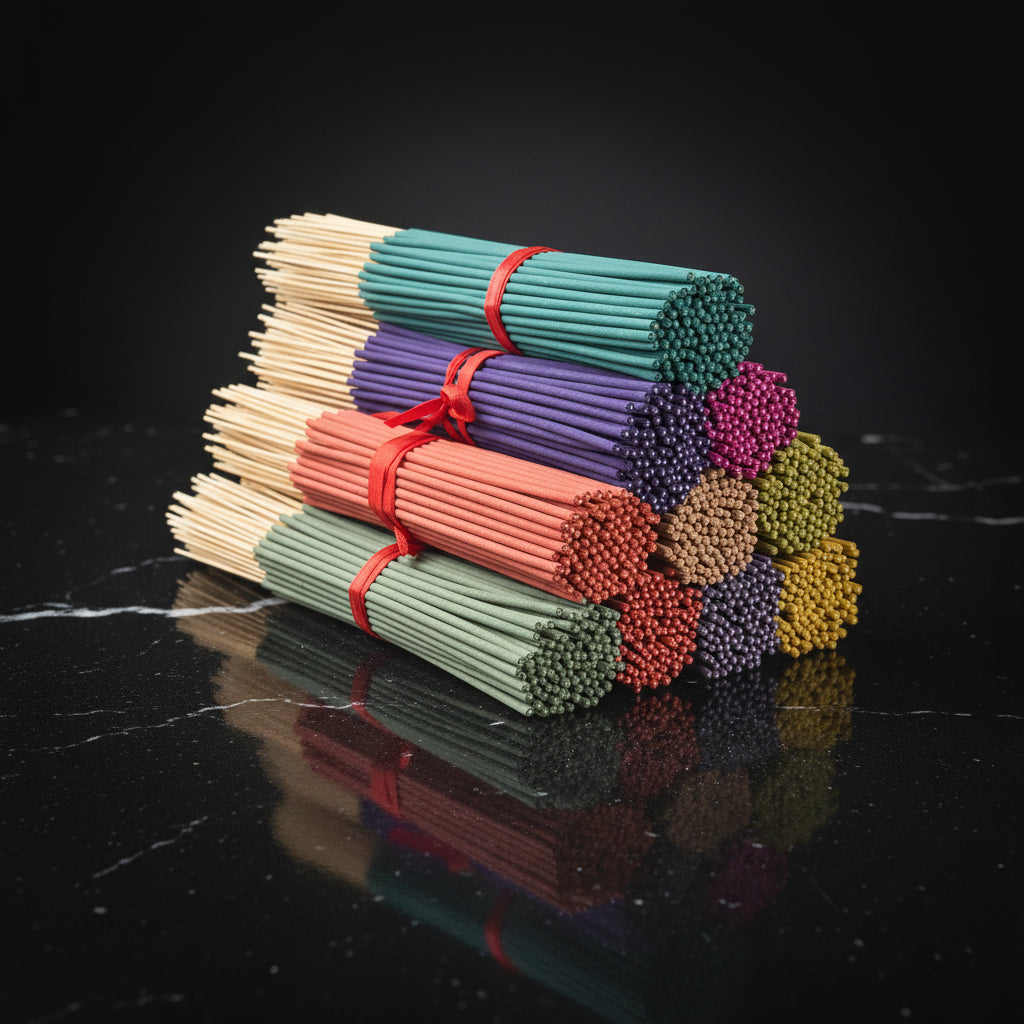 7 Sets of 140 Incense Sticks, Available in Four Seasonal Sets: Rose, Lavender, Sandalwood, Jasmine, Mint, Cherry Blossom, Herbal, and Dragon Blood Wood, with 20 Sticks Per Pack, Suitable for Home Use, Office, Yoga, Meditation - Zenflow Active