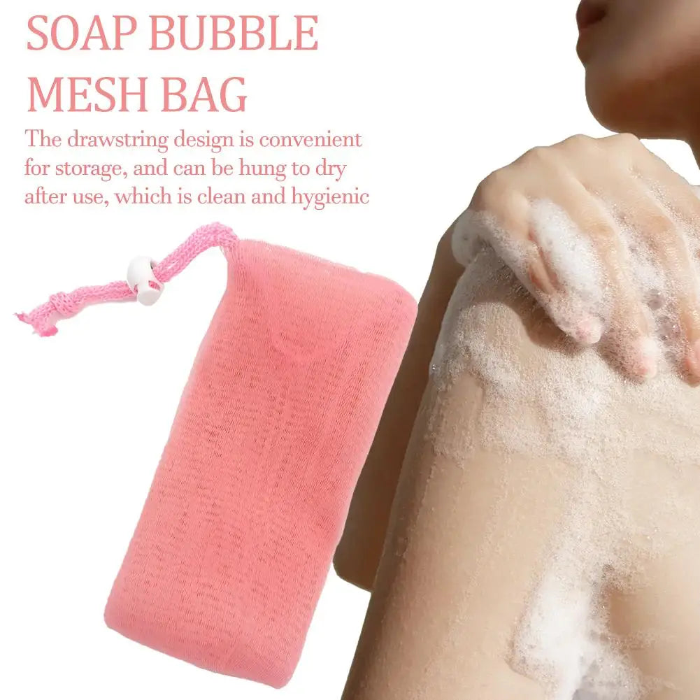 Soap Mesh Foam Net Bag | Lather & Exfoliating Pouch for Soap, Body Wash & Cleanser - Zenflow Active