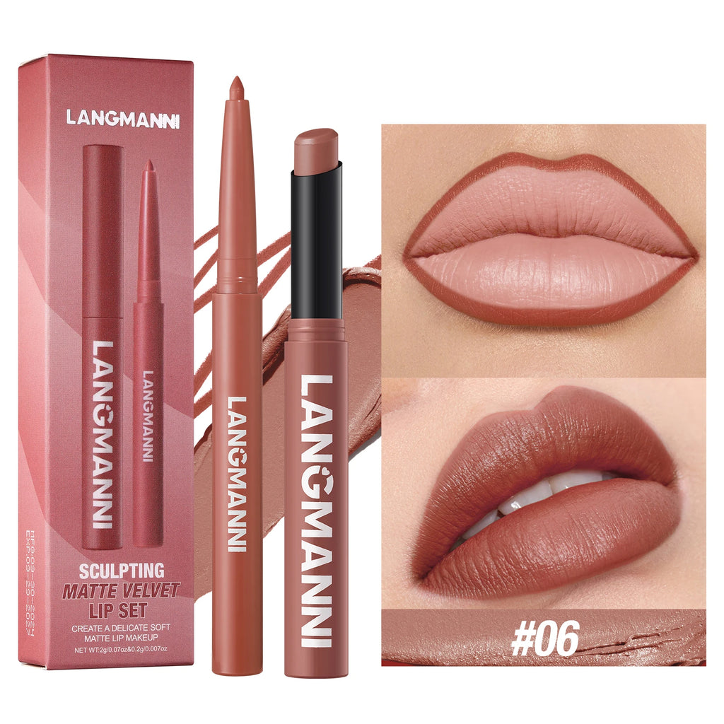 Integrated waterproof lipliner + lipstick - Zenflow Active
