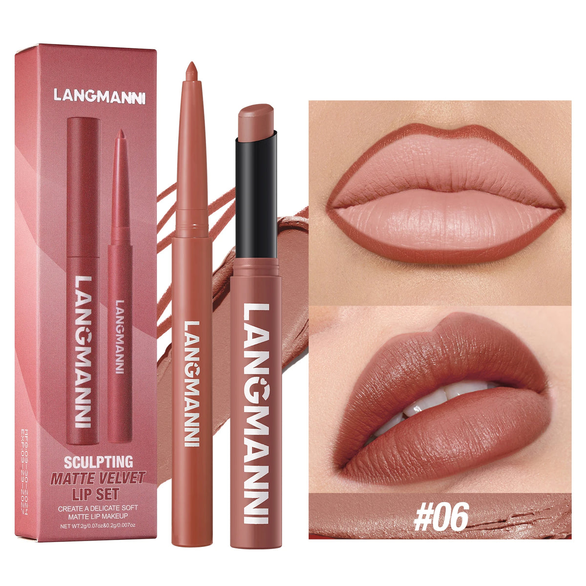 Integrated waterproof lipliner + lipstick - Zenflow Active