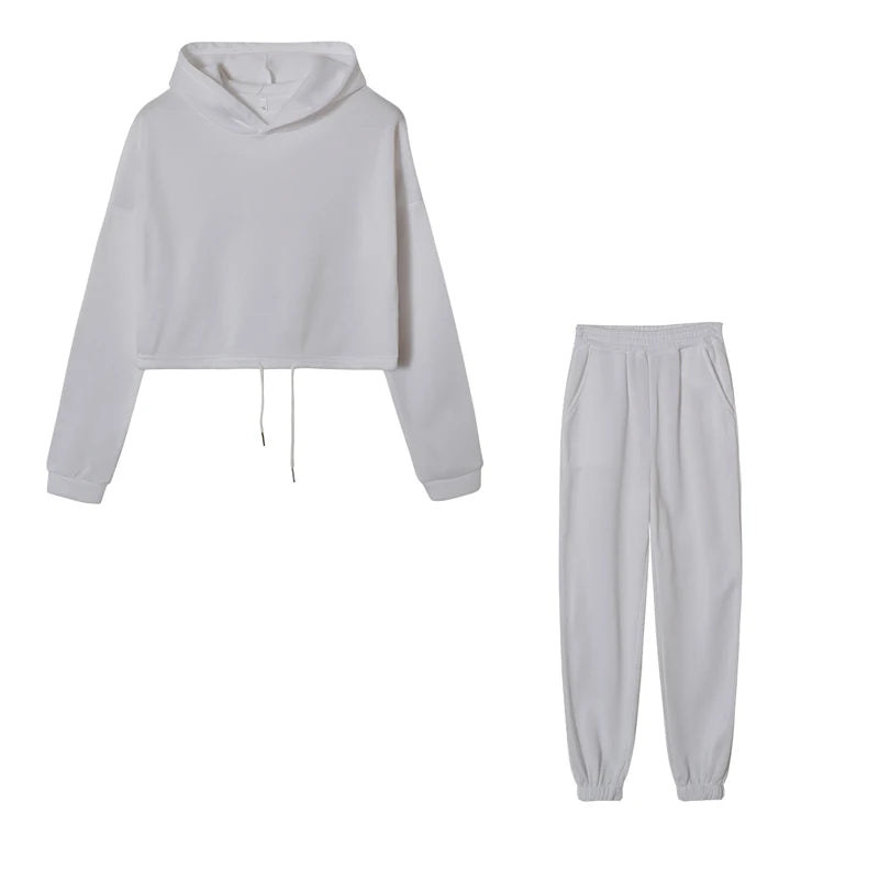 Hooded Pullover Tracksuit Set - Zenflow Active