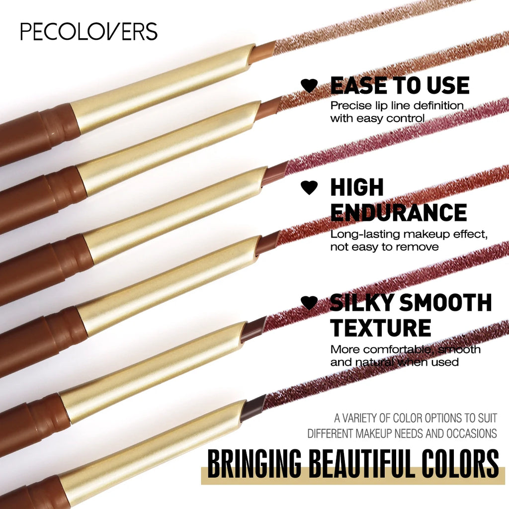 Matte 6-colors Lip Liner Pencil - Zenflow Active