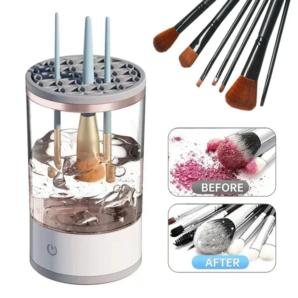 Electric Makeup Brush Cleaner | Automatic Rotating Brush Washing Machine - Zenflow Active