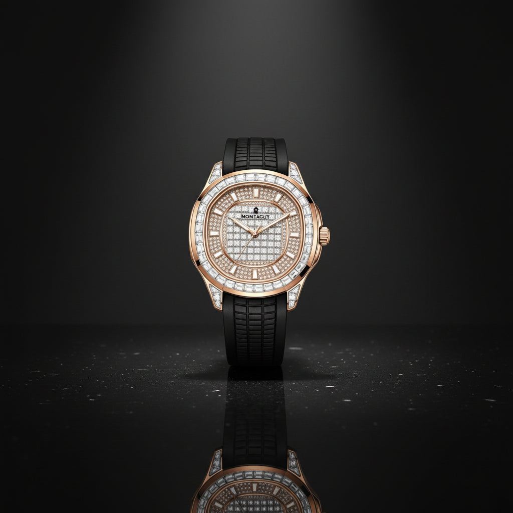 Men's Watch Original Brand Automatic Mechanical Watch Diamond Dial Waterproof Luminous Watch - Zenflow Active