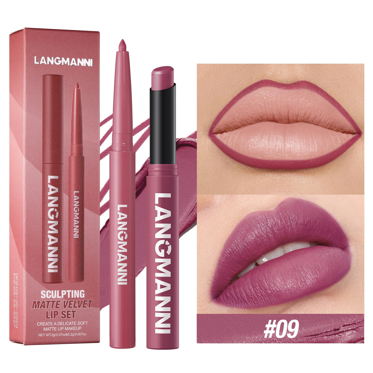 Integrated waterproof lipliner + lipstick - Zenflow Active