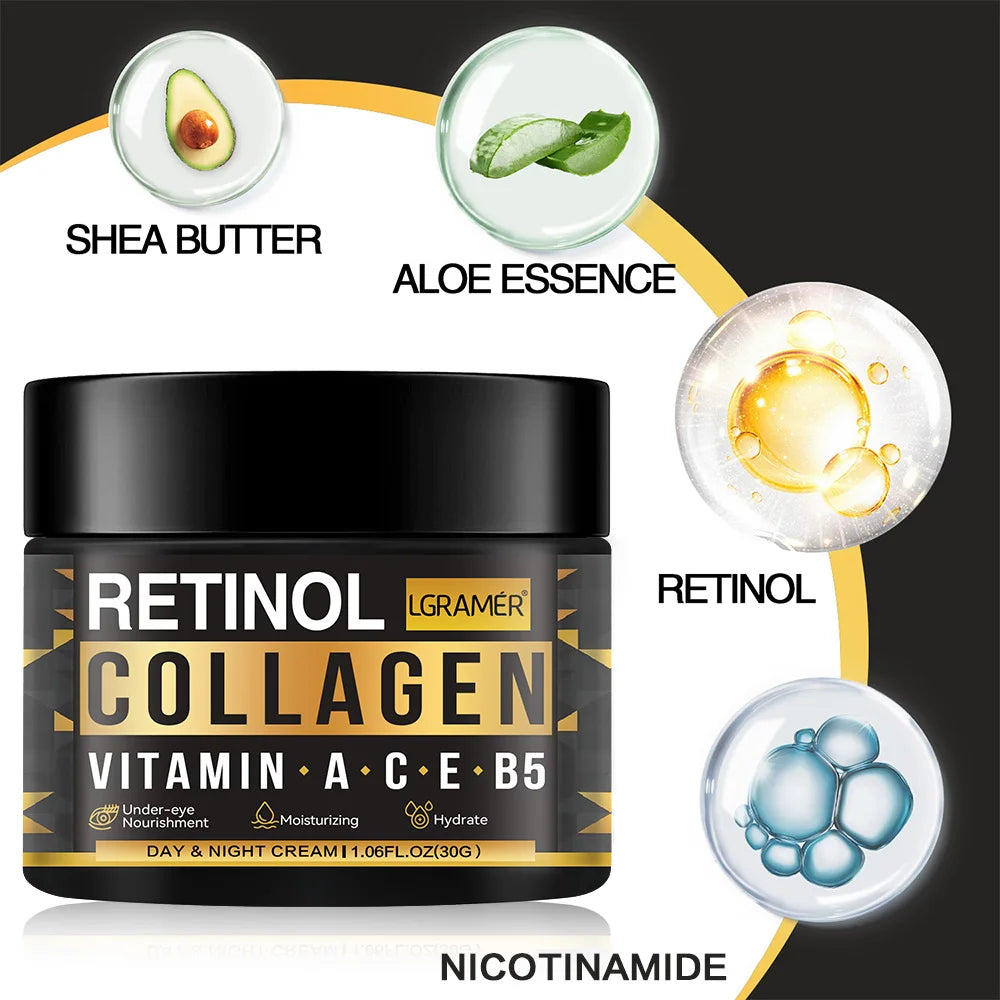 Men's Retinol & Collagen Face Cream, Hydrating and Firming Skin Care - Zenflow Active