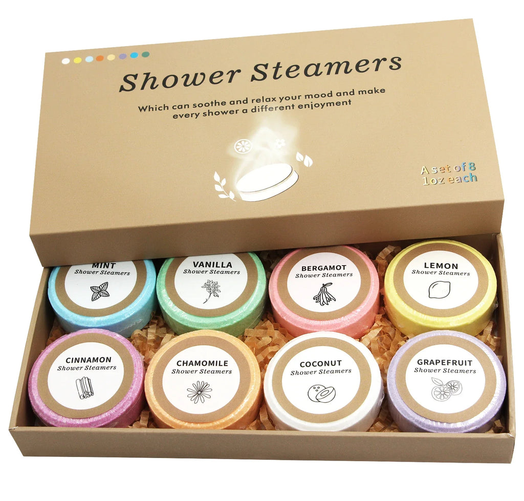 Shower Steamers 8-Pack | Essential Oil Shower Bombs for Relaxation & Self-Care - Zenflow Active