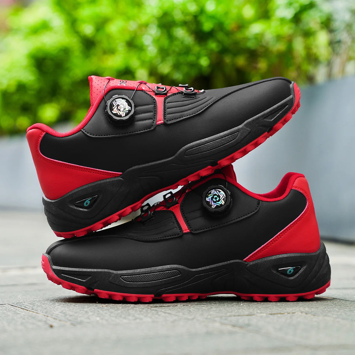 Men's Golf Shoes | Non-Slip Rotating Button Athletic Shoes for Ultimate Comfort - Zenflow Active
