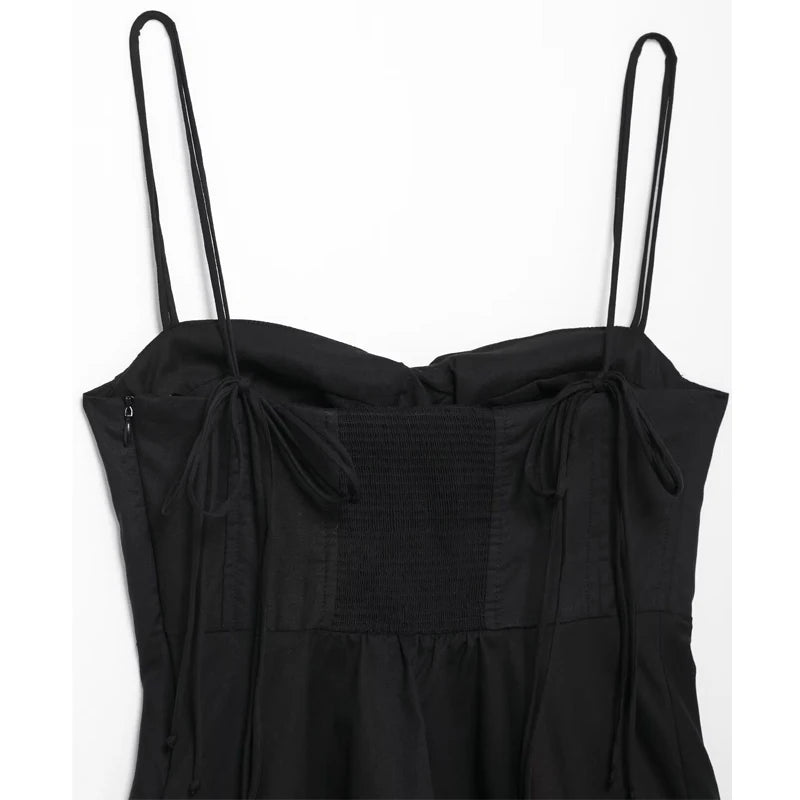 Women's Black Backless Corset Crop Top Zenflow Active
