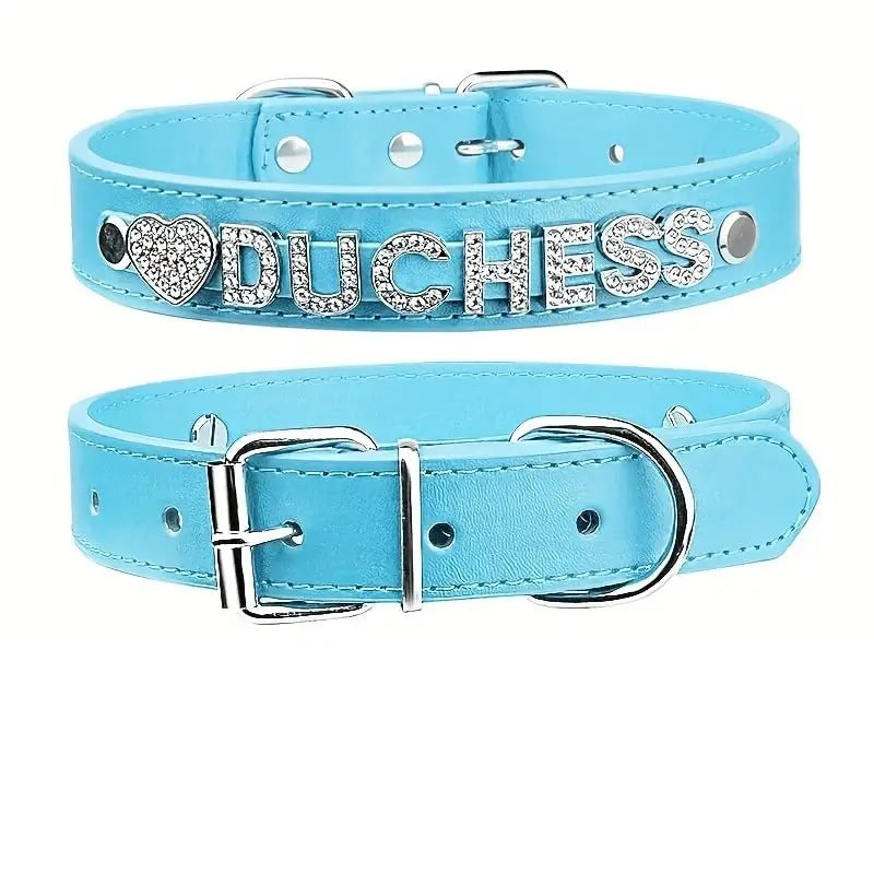Personalised Leather Pet Collar | Custom Laser-Engraved Name Tag for Dogs & Cats - Zenflow Active