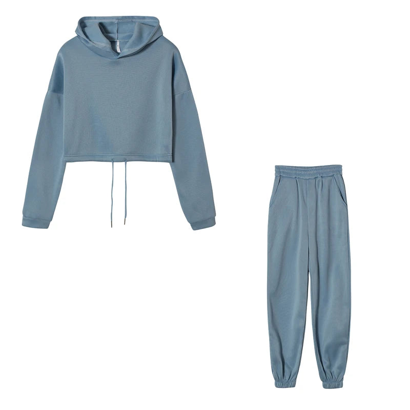 Hooded Pullover Tracksuit Set - Zenflow Active