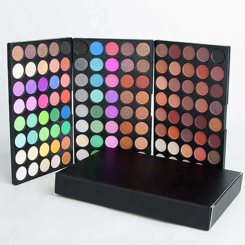 120 Color Eye Makeup,3-in-1 Eyeshadow Palette