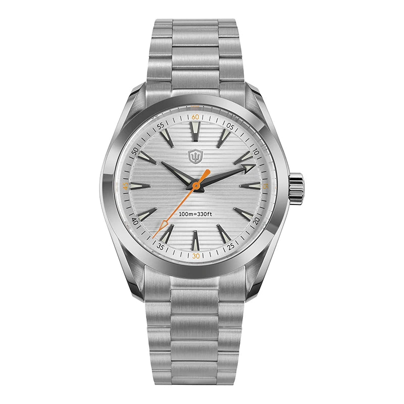Watchdives WD0006 38mm Vintage Watch — VH31 Sweep Movement, Sapphire Crystal, BGW9 Luminous, 10 Bar - Zenflow Active
