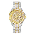 MISSFOX Iced Out Men's Watch — Handmade Mosaic Diamond, Quartz, Auto Date - Zenflow Active