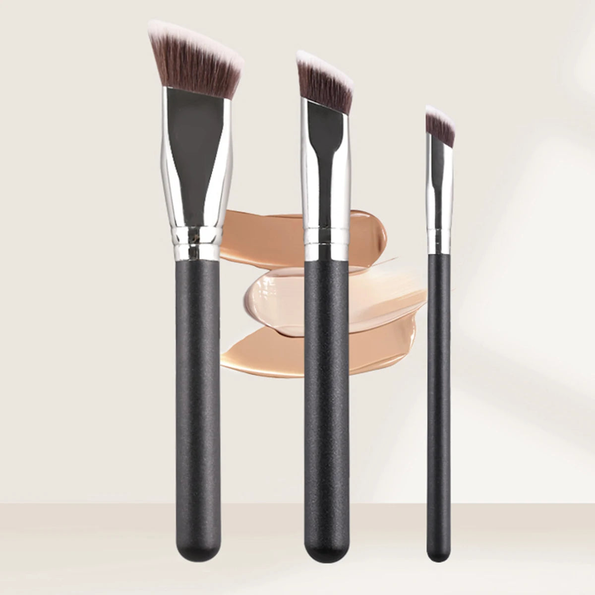 Angled Contour Makeup Brush – Blush, Foundation & Powder Blending - Zenflow Active