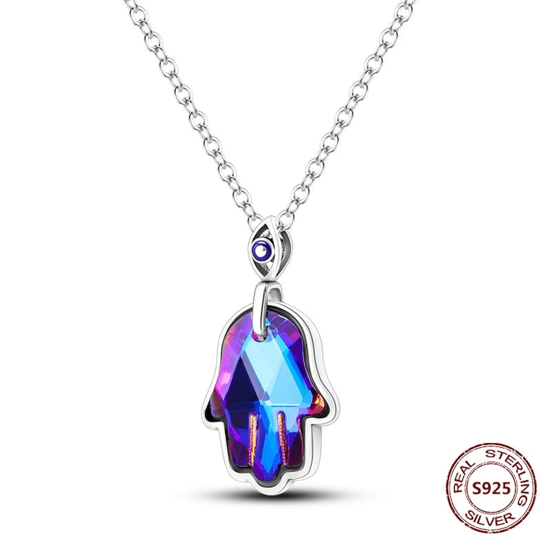 Butterfly Necklace 925 Sterling Silver Original Dragonfly Luminous Firefly Zircon Pendant Chain Link For Women Fine Jewelry Gift - Zenflow Active