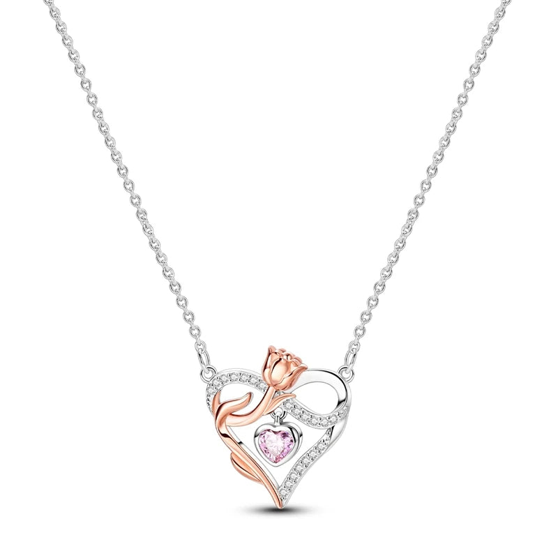 Butterfly Necklace 925 Sterling Silver Original Dragonfly Luminous Firefly Zircon Pendant Chain Link For Women Fine Jewelry Gift - Zenflow Active